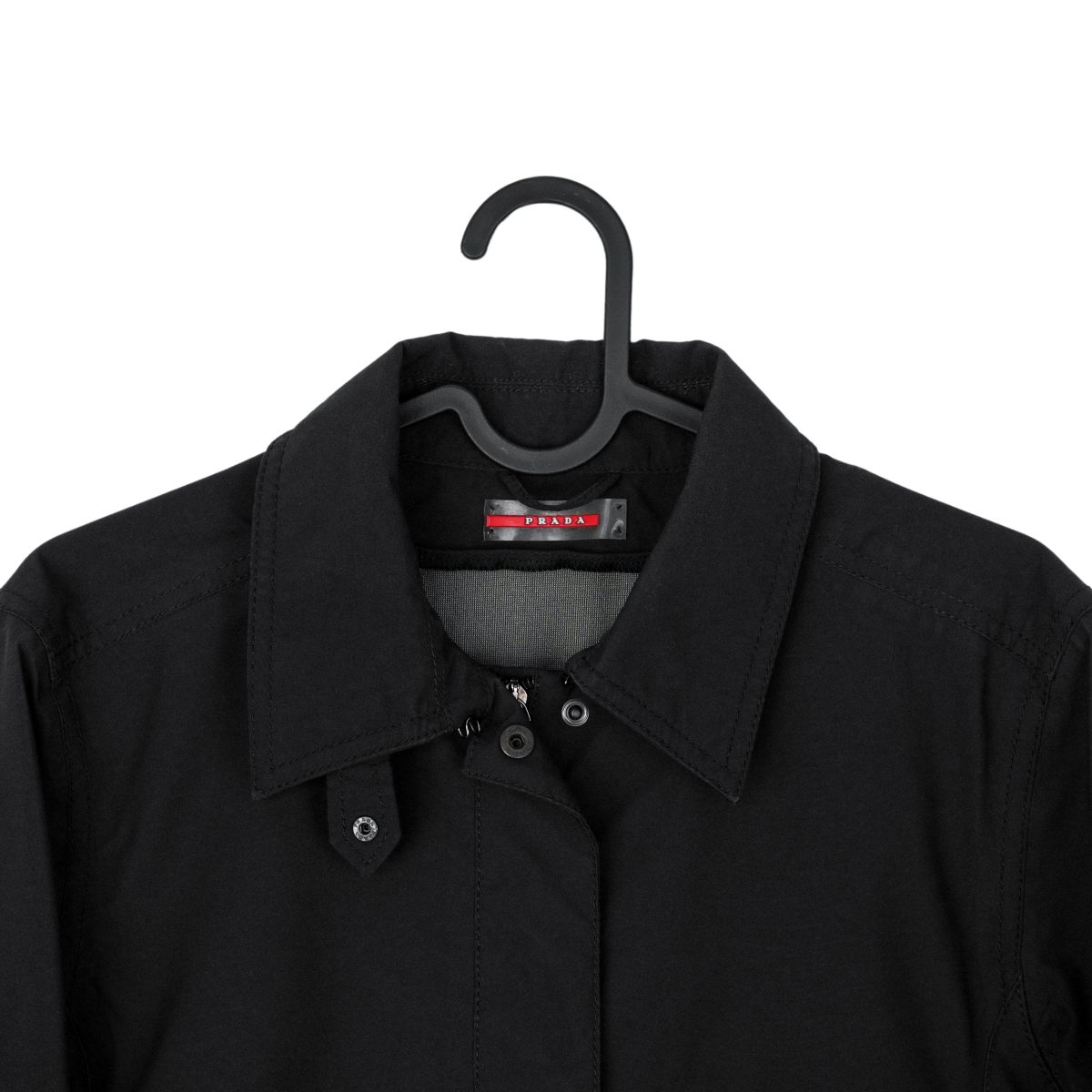 Prada Trench Donna Navy Nylon Gore Tex Womens Coat Jacket — photo 3