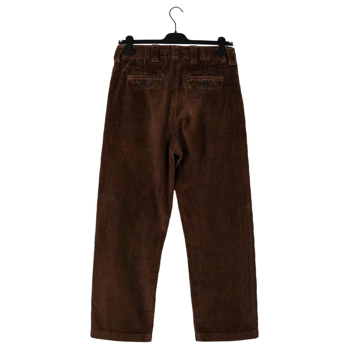 Acne Studios Brown Velvet Wide Wale Straight Trousers Pants — photo 2