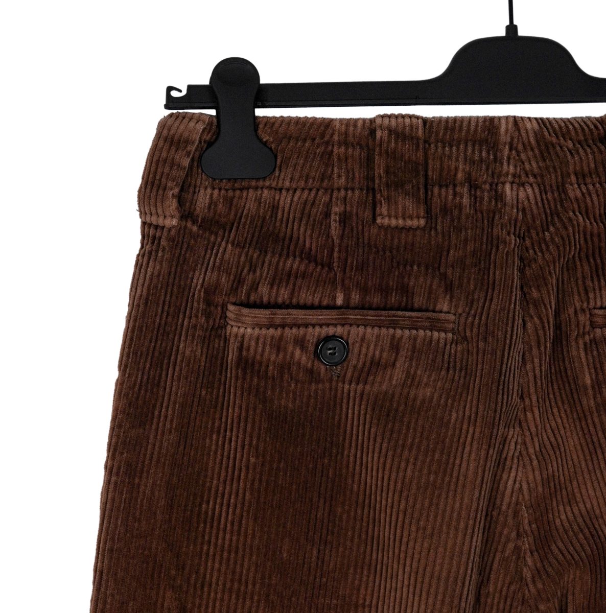 Acne Studios Brown Velvet Wide Wale Straight Trousers Pants — photo 7