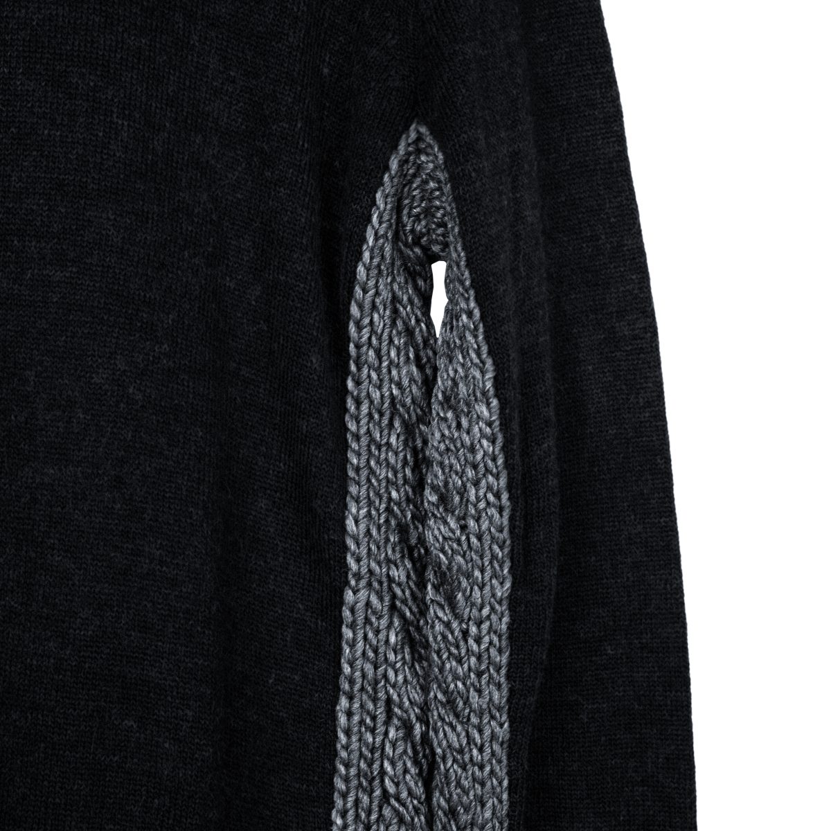 Dolce Gabbana Black Gray Wool Blend Knit Turtleneck Sweater — photo 5