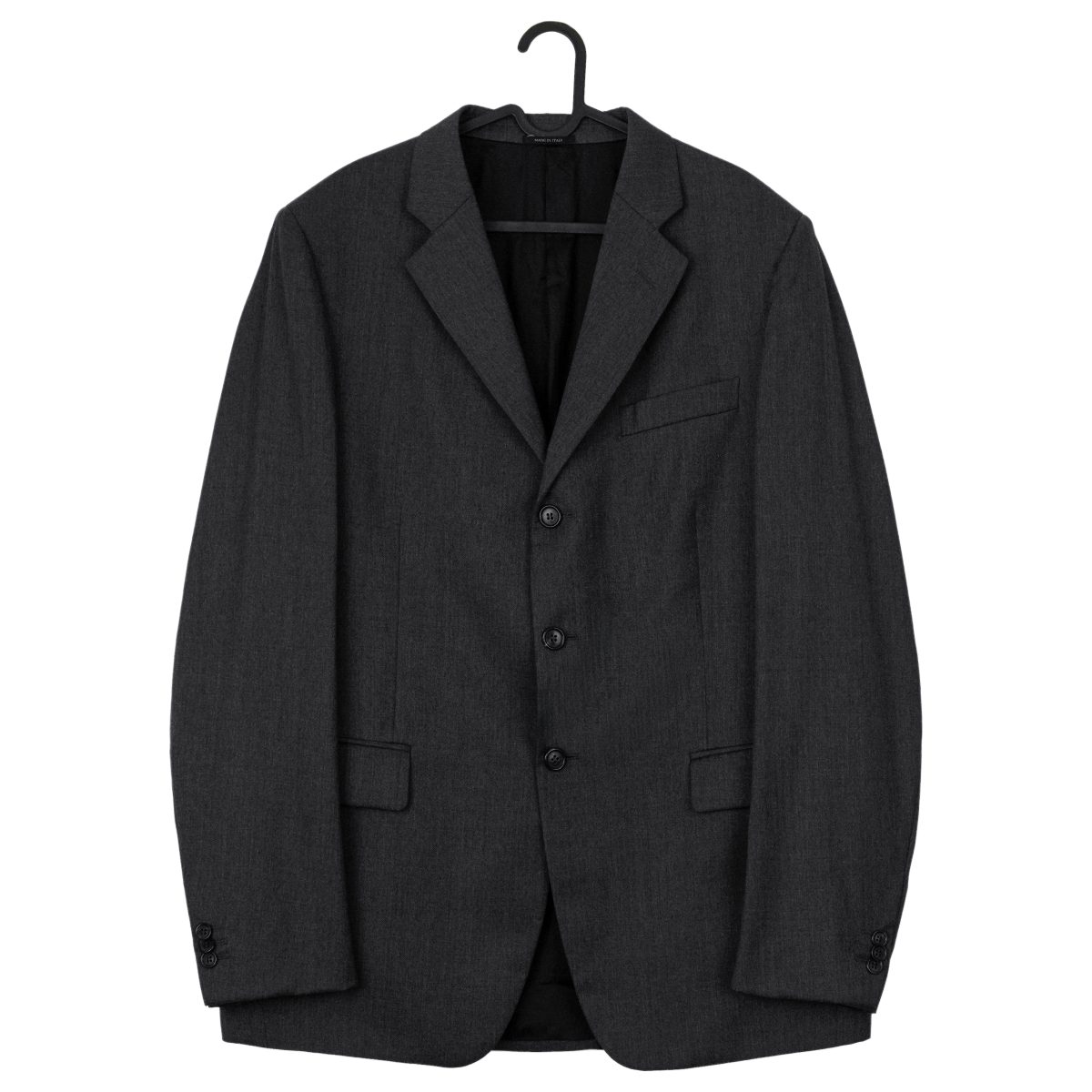 Vintage Prada Milano AW 2006 Gray Virgin Wool Blazer Jacket