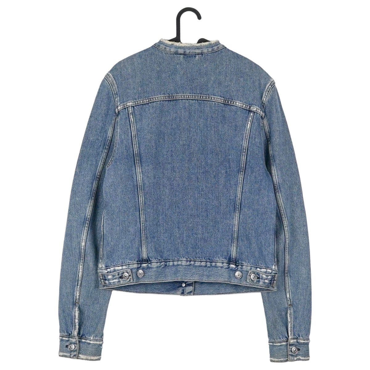 Acne Studios Top Ind Fray SS16 Blue Distressed Denim Jacket — photo 2