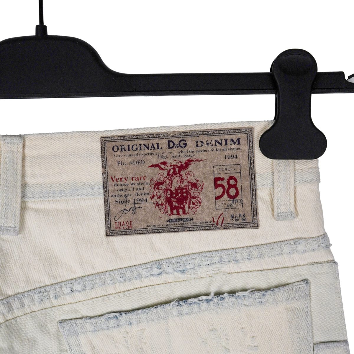 Dolce Gabbana White Distressed Patchwork Denim Pants Jeans — photo 6