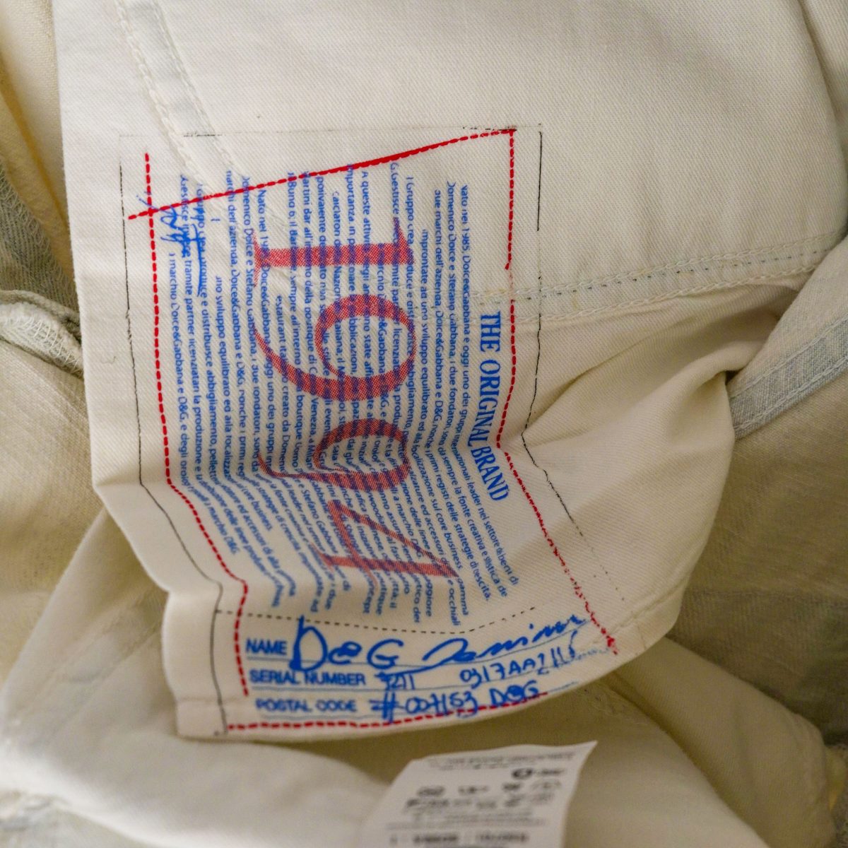Dolce Gabbana White Distressed Patchwork Denim Pants Jeans — photo 14