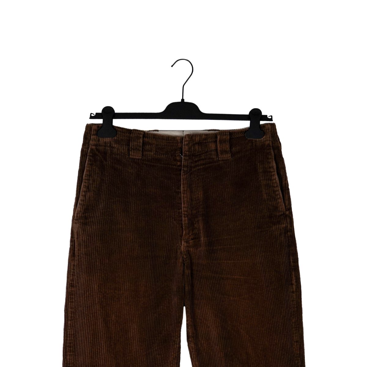 Acne Studios Brown Velvet Wide Wale Straight Trousers Pants — photo 3