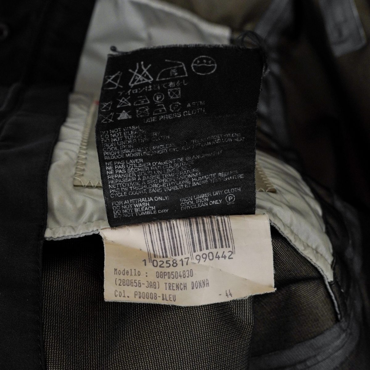 Prada Trench Donna Navy Nylon Gore Tex Womens Coat Jacket — photo 15