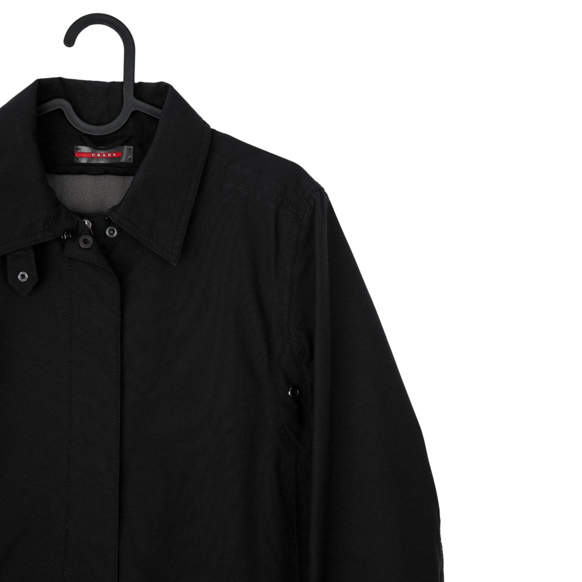 Prada Trench Donna Navy Nylon Gore Tex Womens Coat Jacket — photo 4