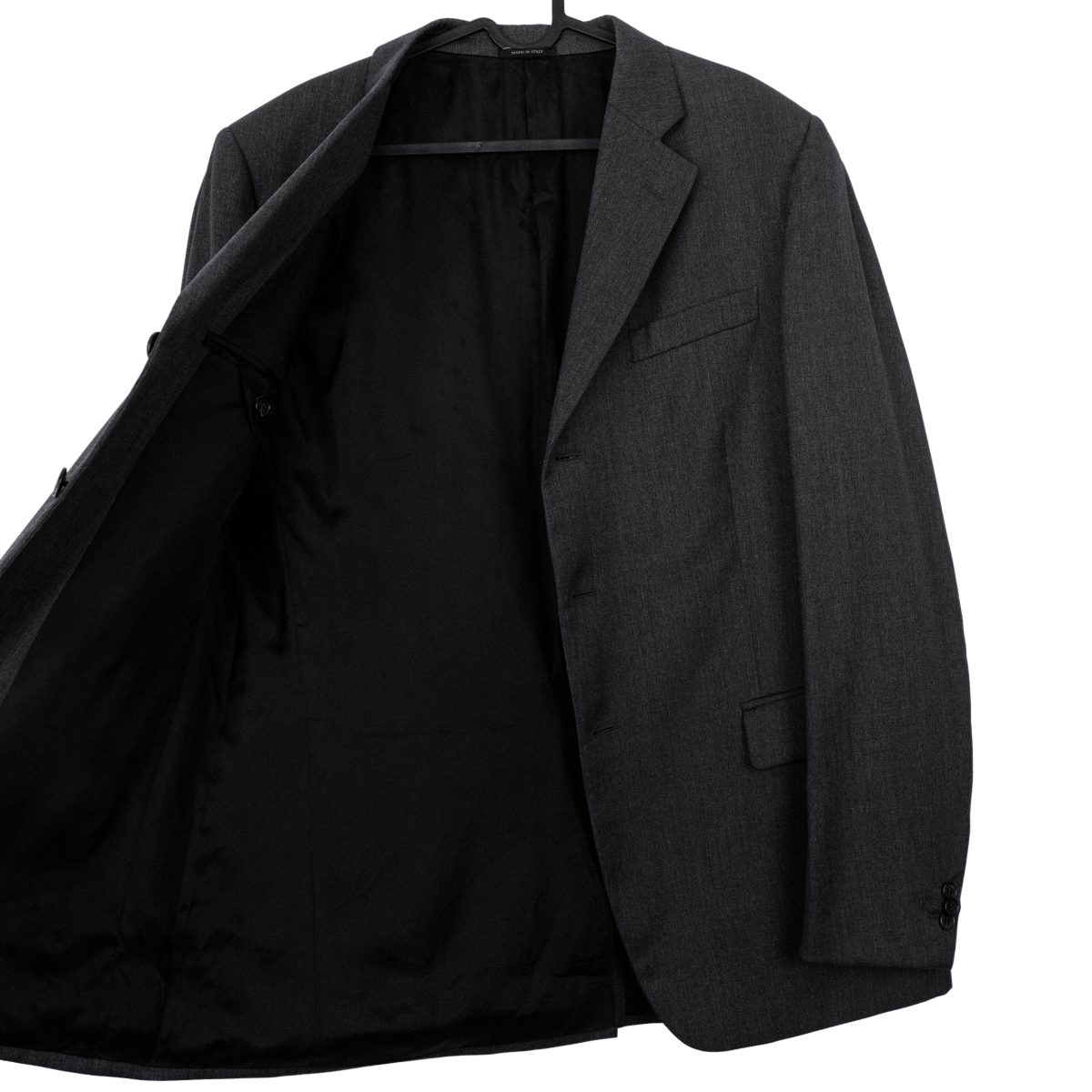 Vintage Prada Milano AW 2006 Gray Virgin Wool Blazer Jacket — photo 11