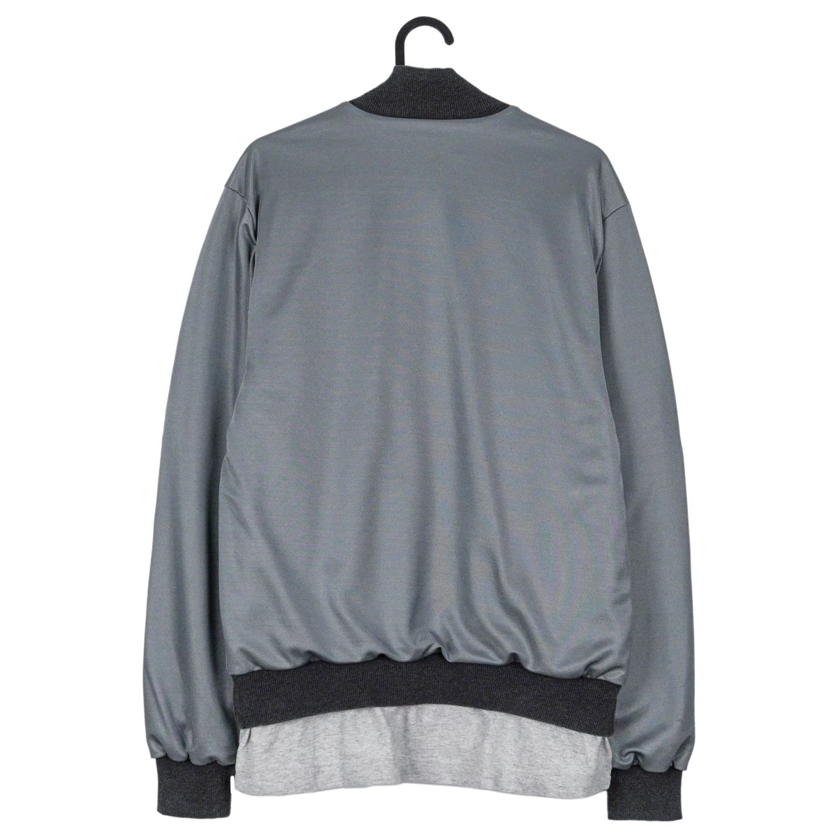 Dolce Gabbana Gray Layered Embroidered Logo Bomber Jacket — photo 2