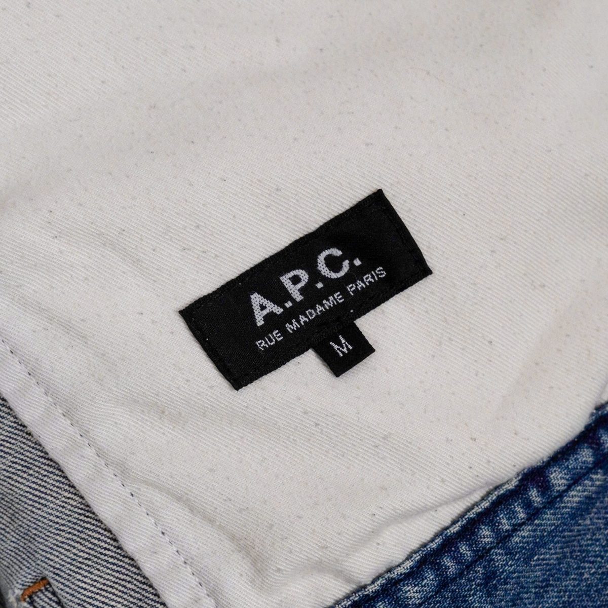 A.P.C. Rue Madame Paris Blue Denim Button Trucker Jacket — photo 8