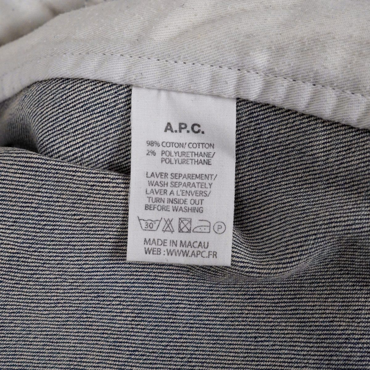 A.P.C. Rue Madame Paris Blue Denim Button Trucker Jacket — photo 9