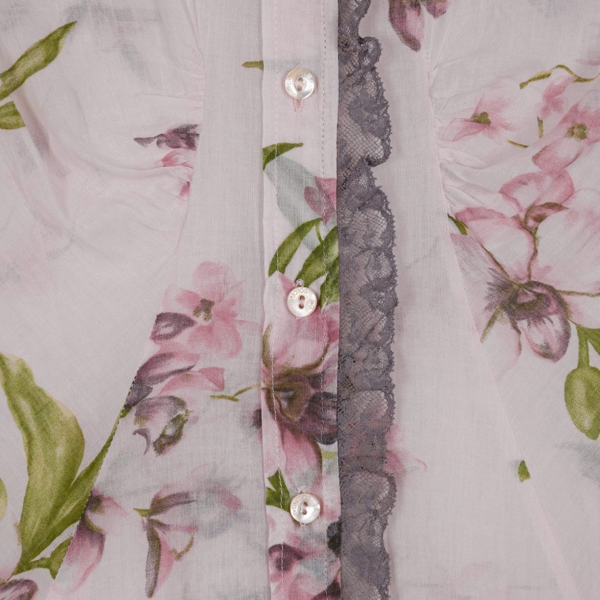 Vintage Dolce Gabbana Pink Floral Print Womens Pastel Shirt — photo 5