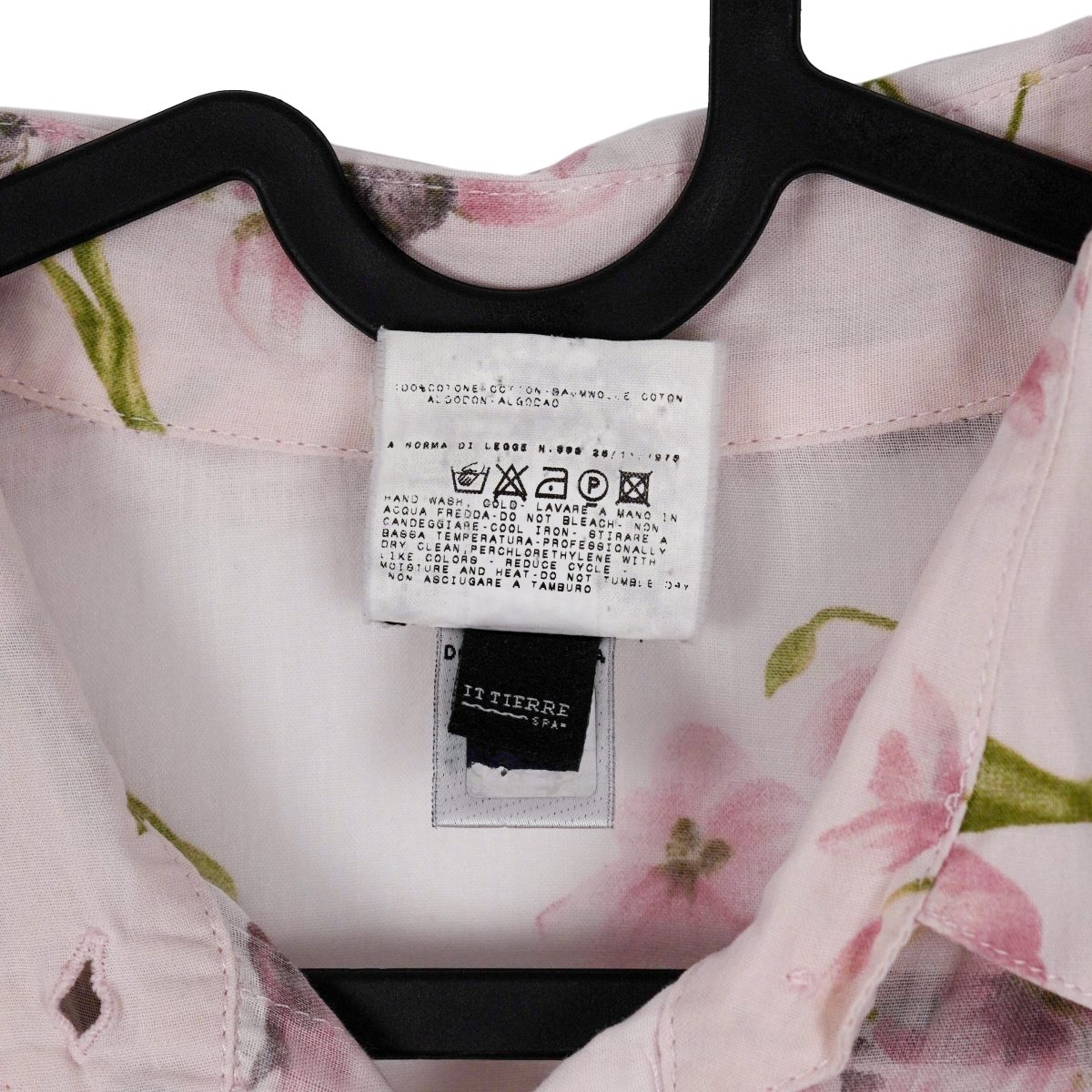 Vintage Dolce Gabbana Pink Floral Print Womens Pastel Shirt — photo 8