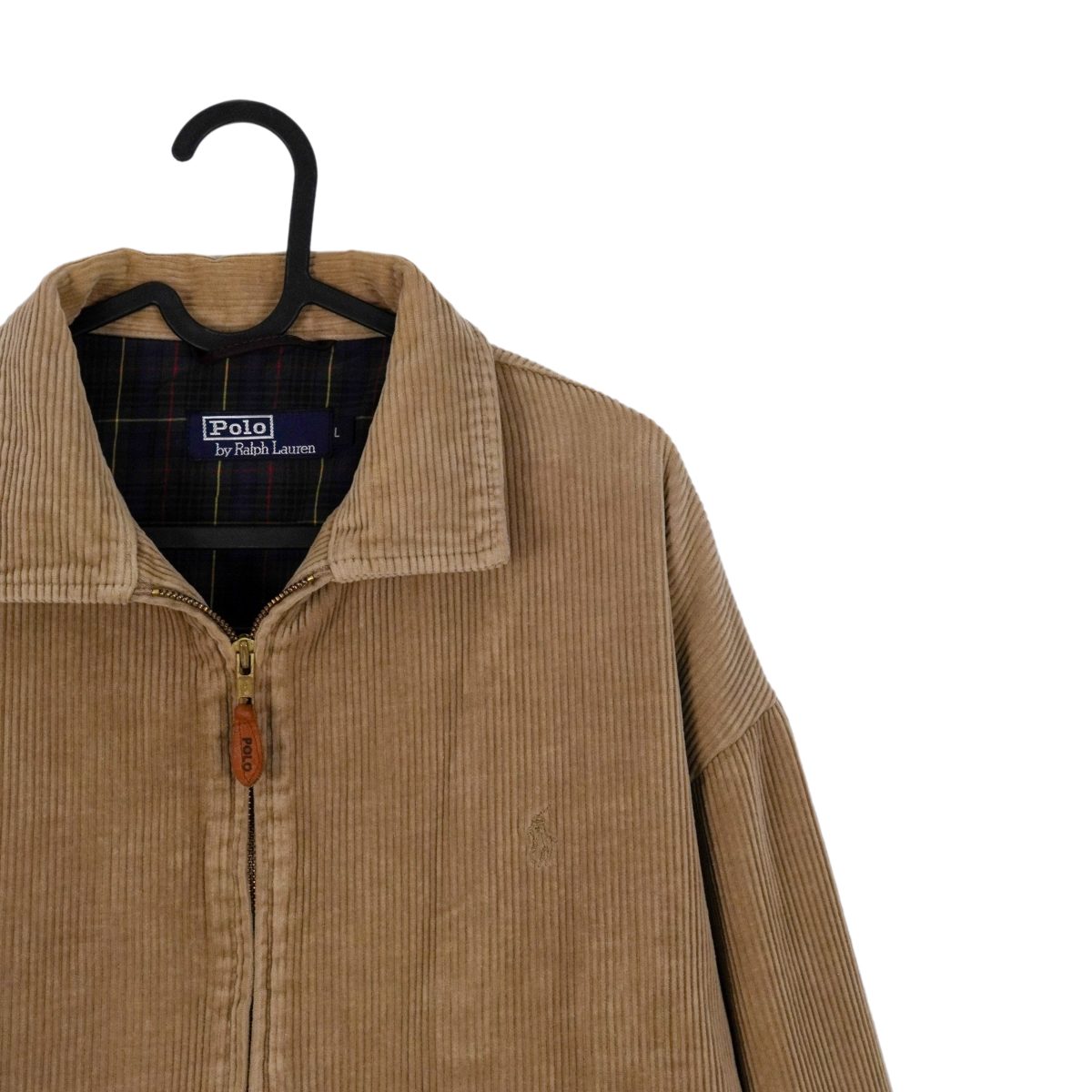 Vintage Polo Ralph Lauren Brown Corduroy Velvet Logo Jacket — photo 4