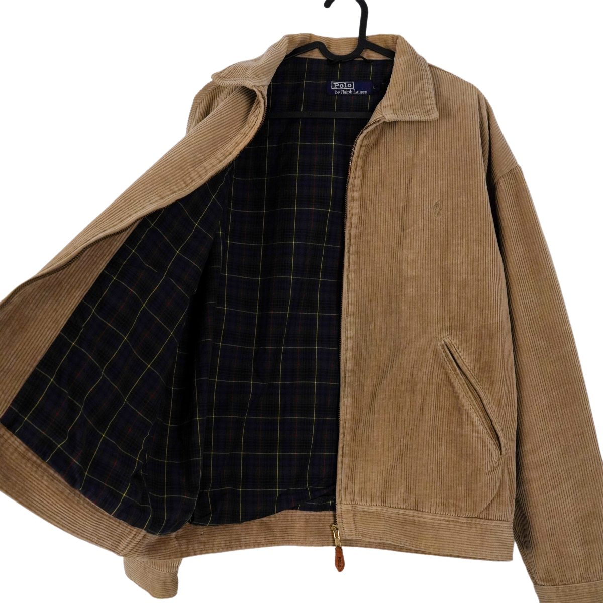Vintage Polo Ralph Lauren Brown Corduroy Velvet Logo Jacket — photo 10