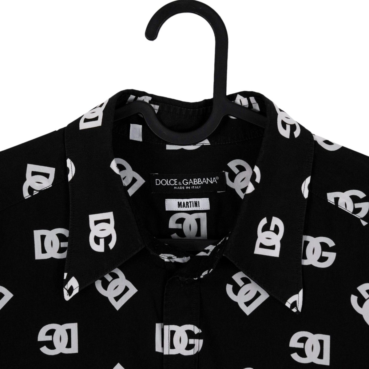 Dolce Gabbana Martini Black Long Sleeve Monogram Logo Shirt — photo 3