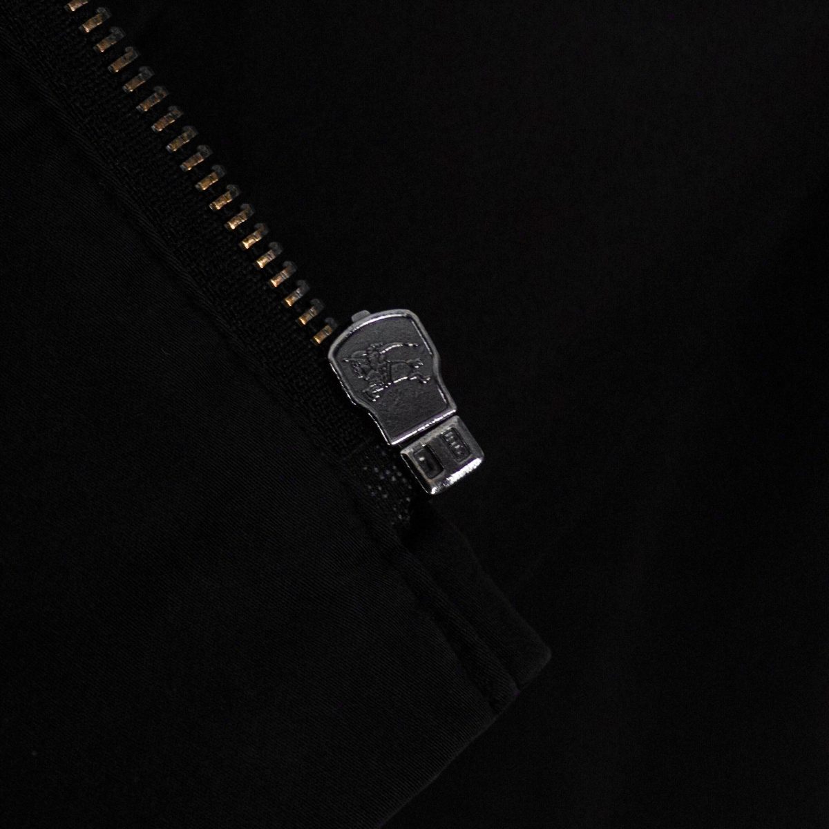 Burberry London Black Nova Check Embroidered Logo Zip Jacket — photo 9