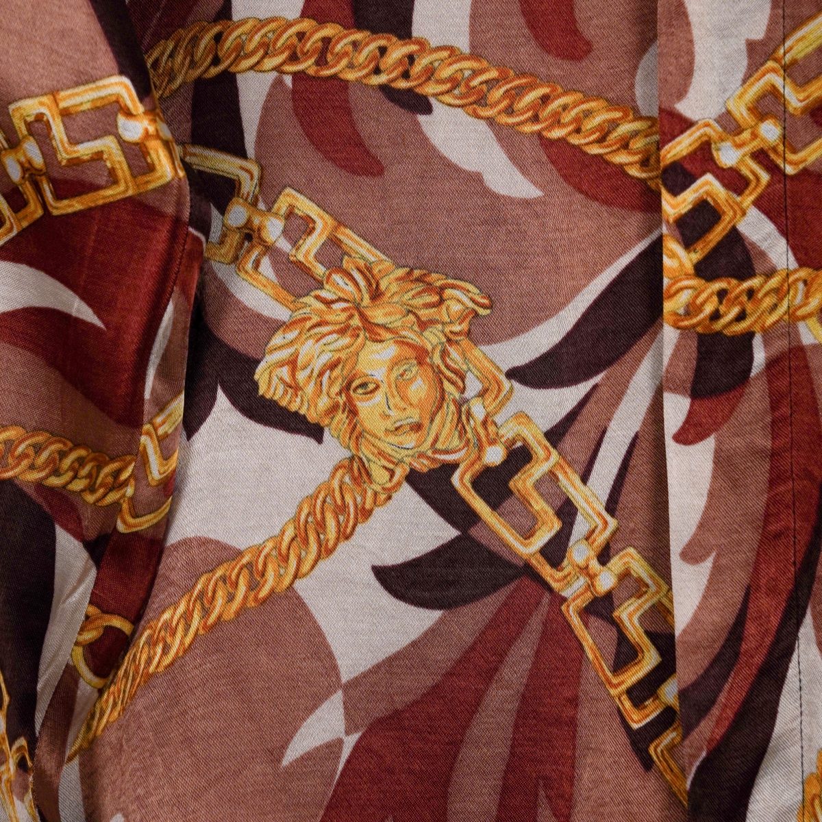 Versace Jeans Couture Medusa Baroque Gold Chain Print Shirt — photo 6