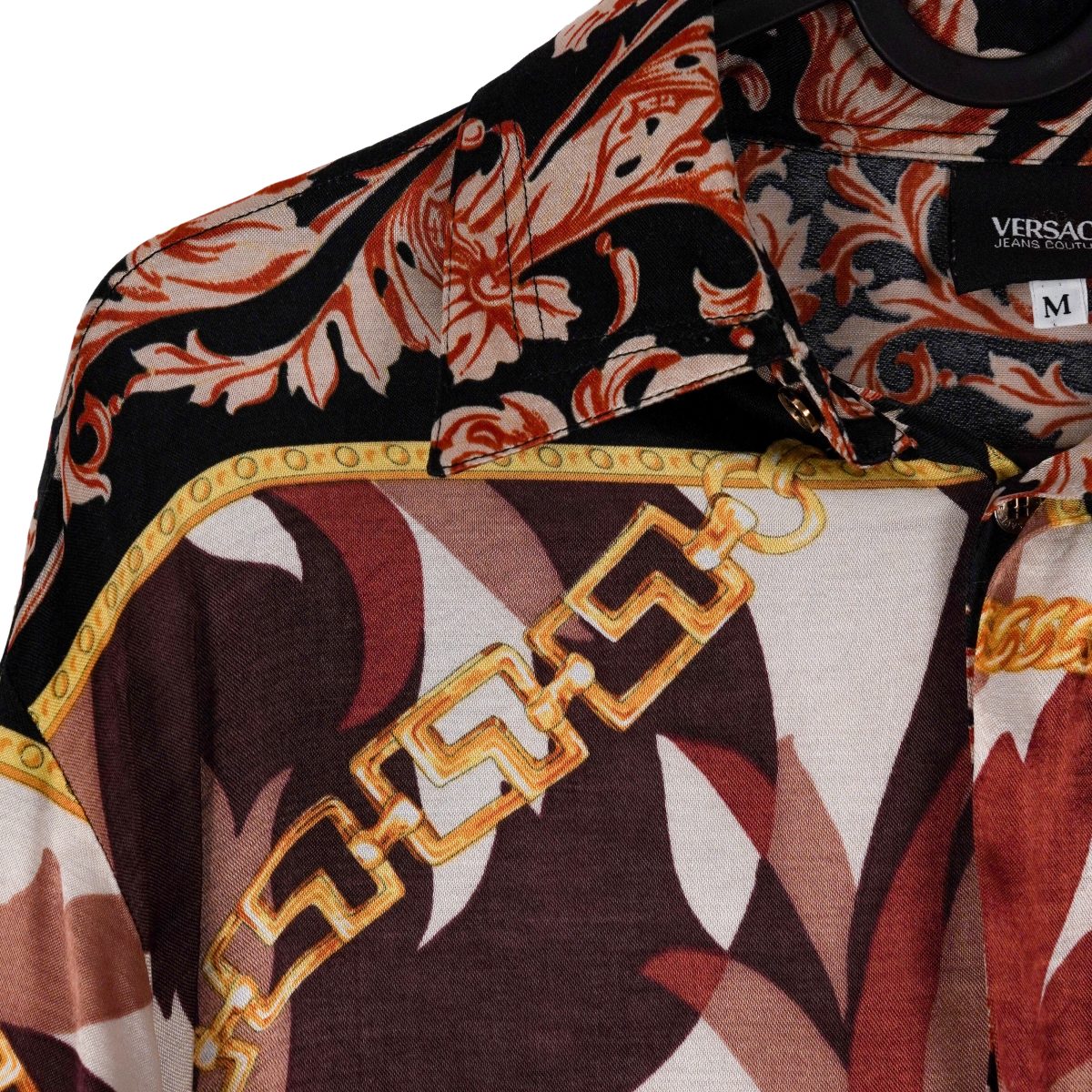 Versace Jeans Couture Medusa Baroque Gold Chain Print Shirt — photo 5