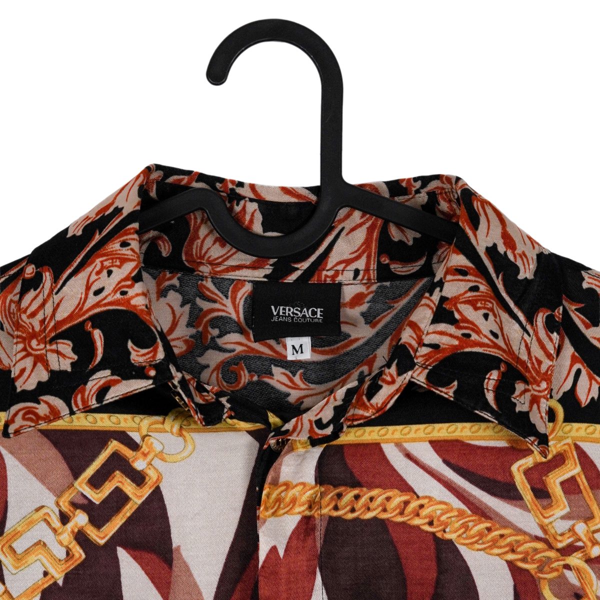 Versace Jeans Couture Medusa Baroque Gold Chain Print Shirt — photo 3