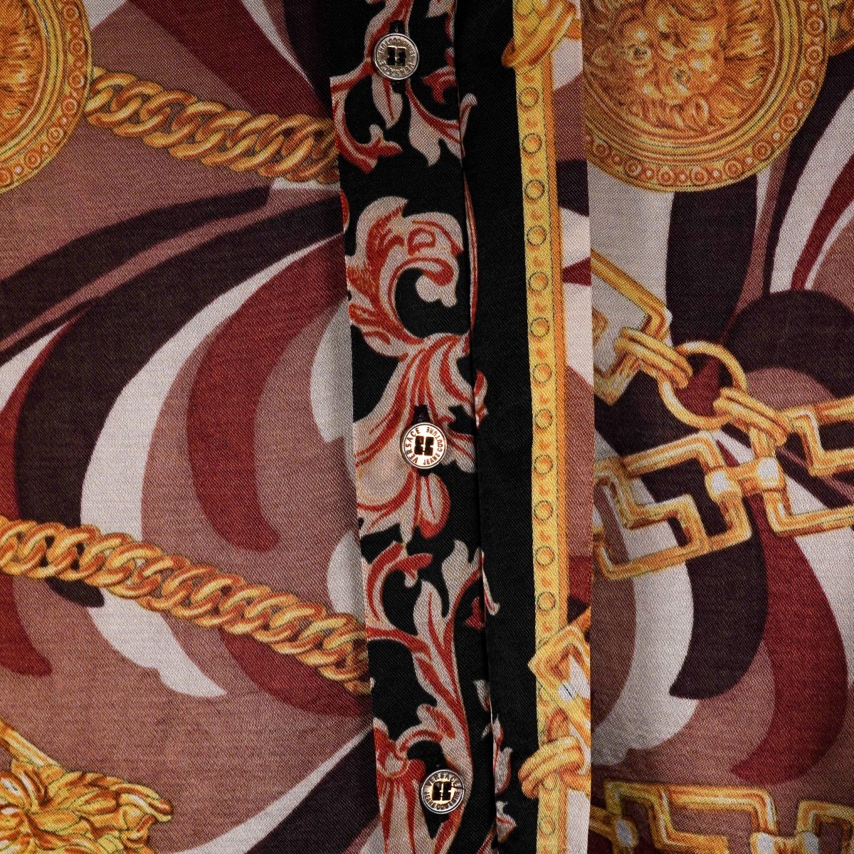 Versace Jeans Couture Medusa Baroque Gold Chain Print Shirt — photo 10