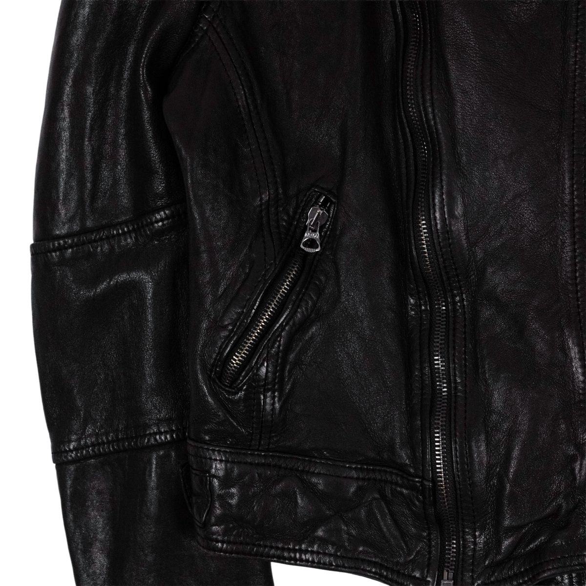 Levi's Special Edition Black Leather Studded Moto Jacket — photo 4