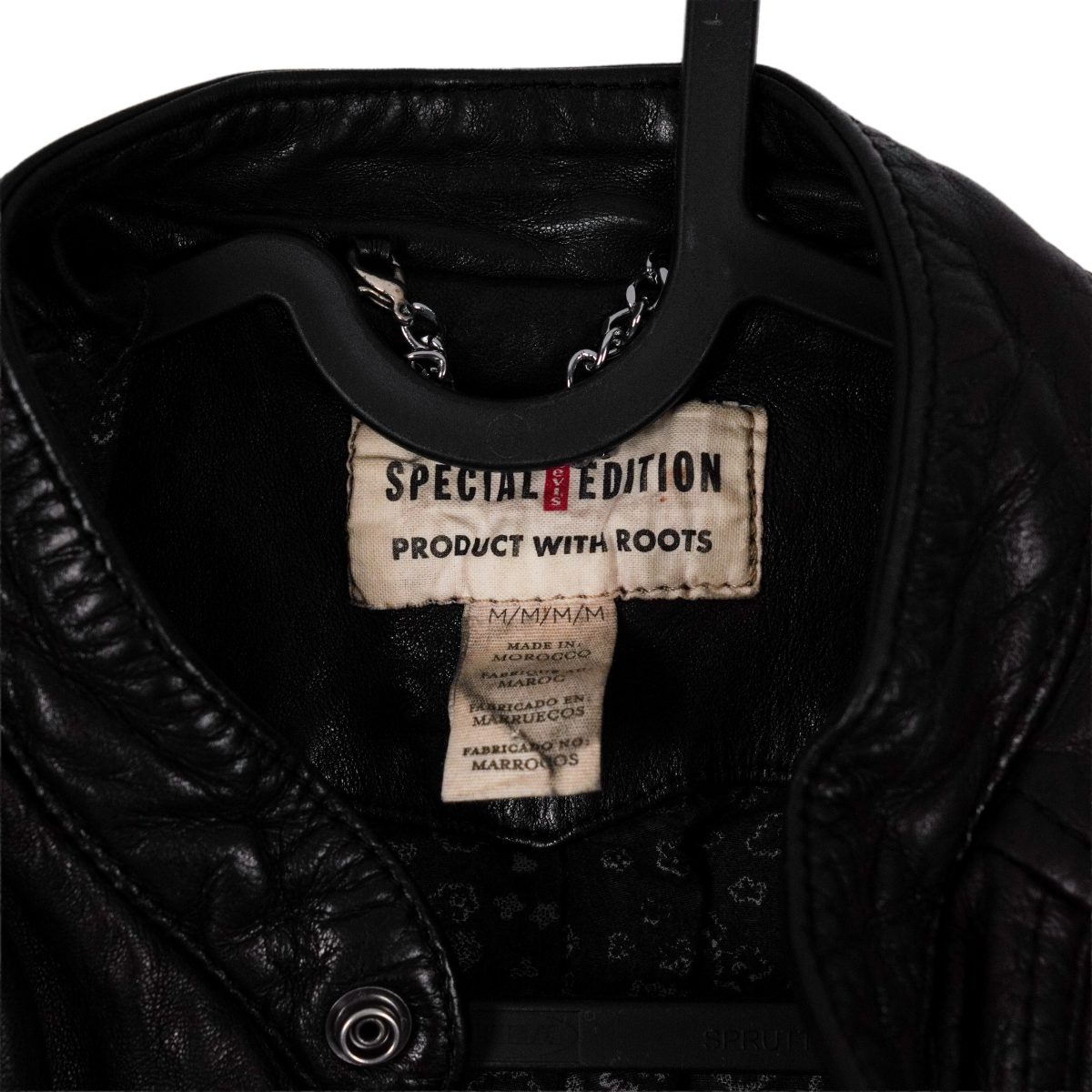 Levi's Special Edition Black Leather Studded Moto Jacket — photo 8