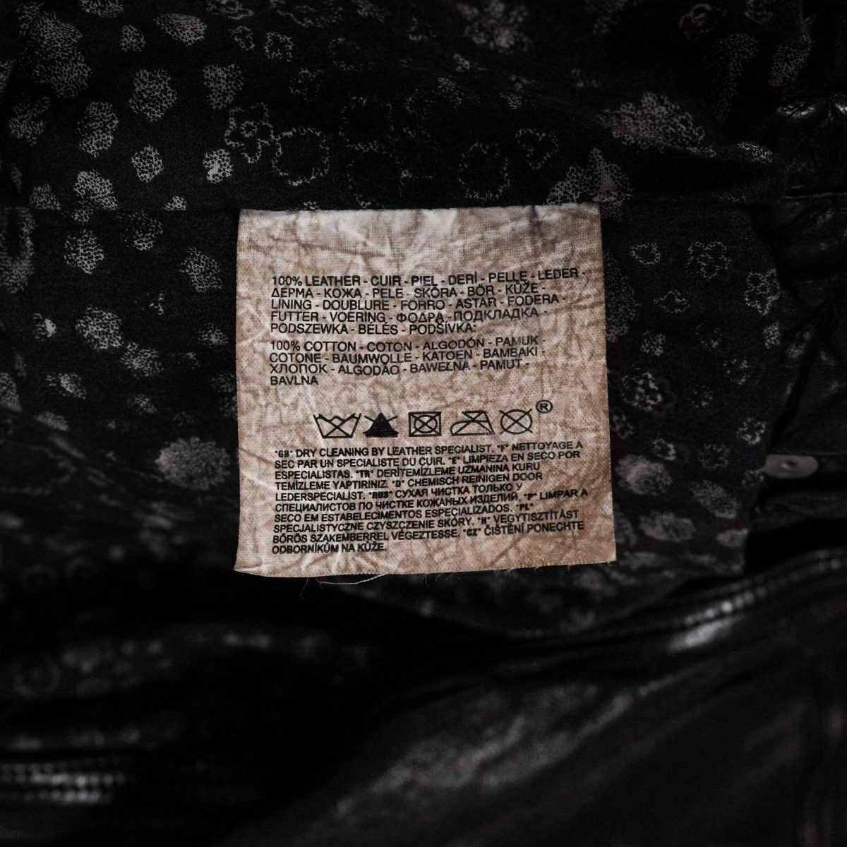 Levi's Special Edition Black Leather Studded Moto Jacket — photo 9