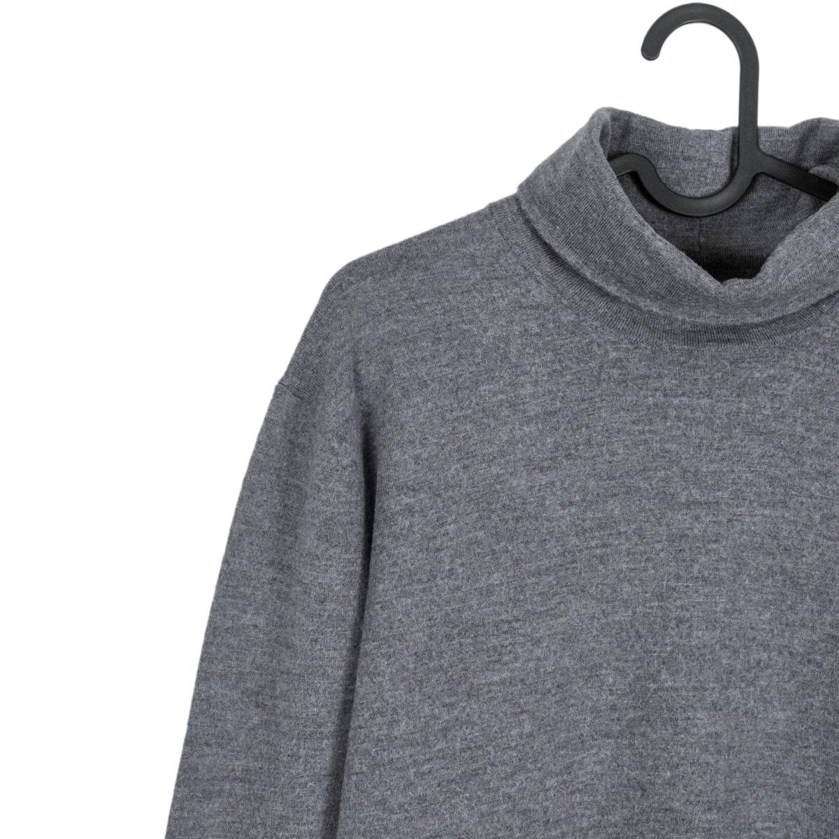 Acne Studios Gray Wool Blend Knit Roll Neck Collar Sweater — photo 3