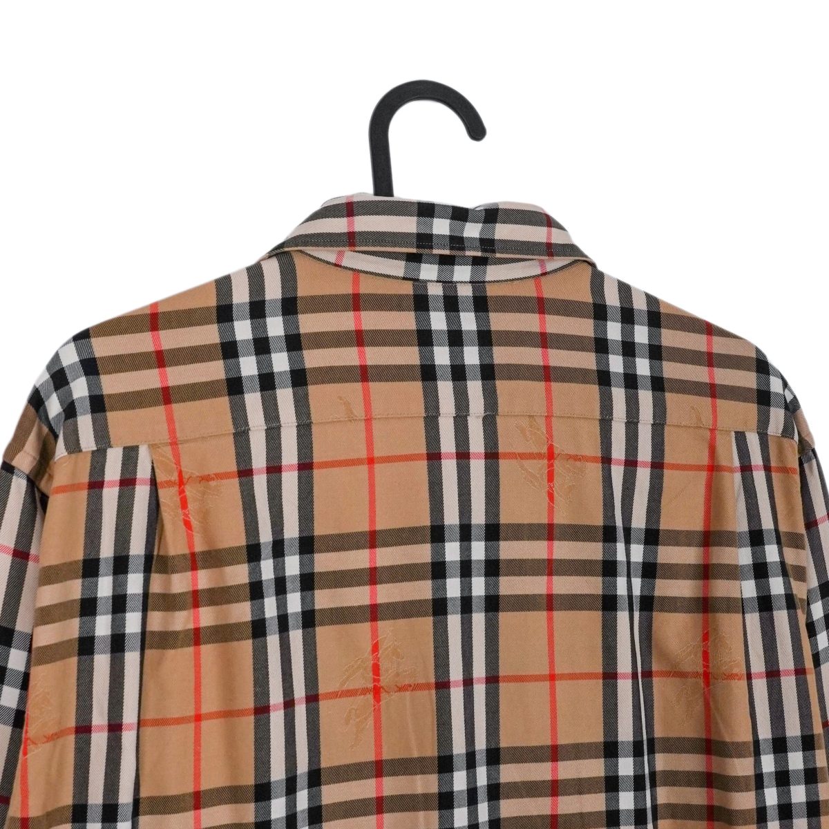 Vintage Burberrys Camel Nova Check Embroidered Logo Shirt — photo 8