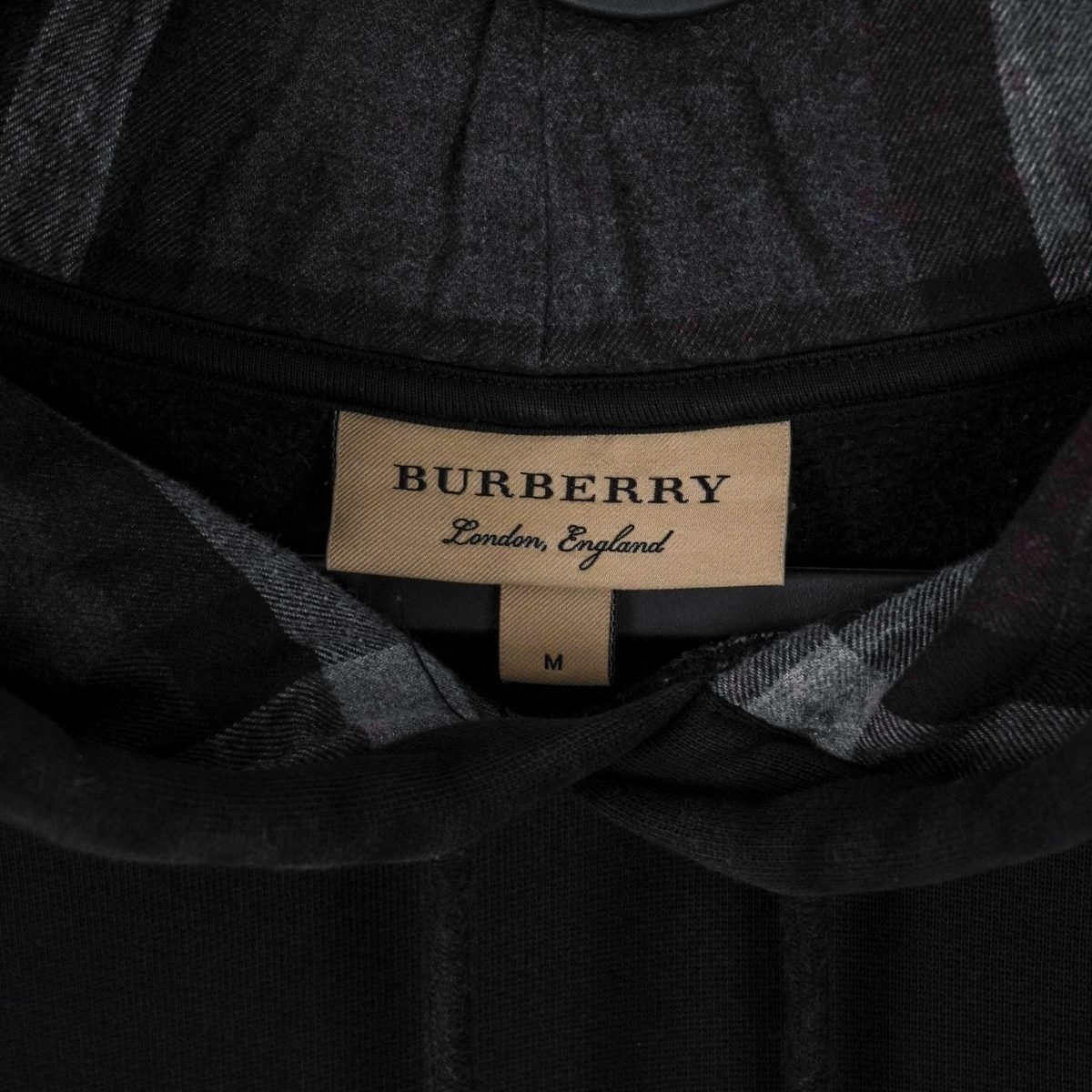Burberry Claredon Black Embroidered Logo Hoodie Sweatshirt — photo 10