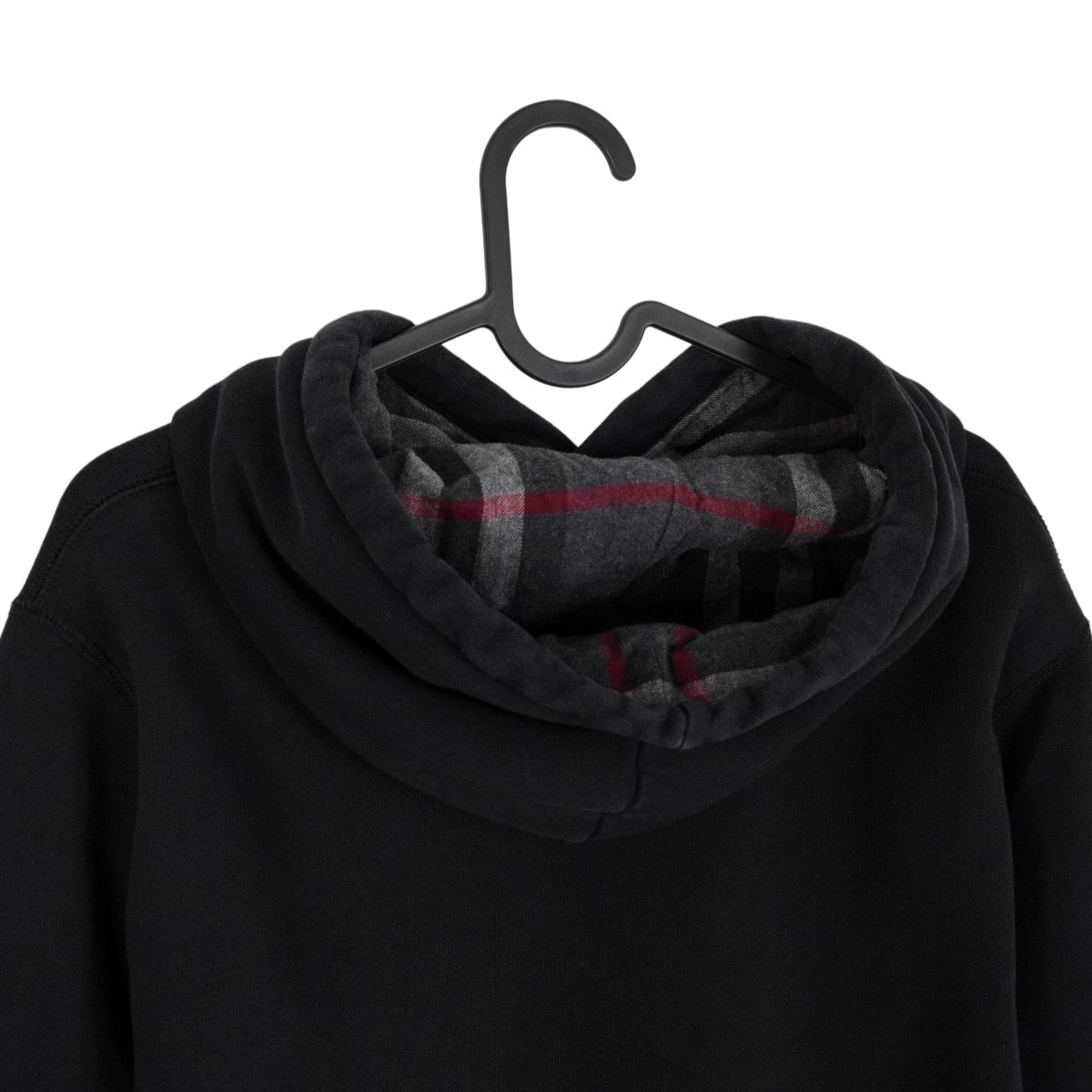 Burberry Claredon Black Embroidered Logo Hoodie Sweatshirt — photo 9