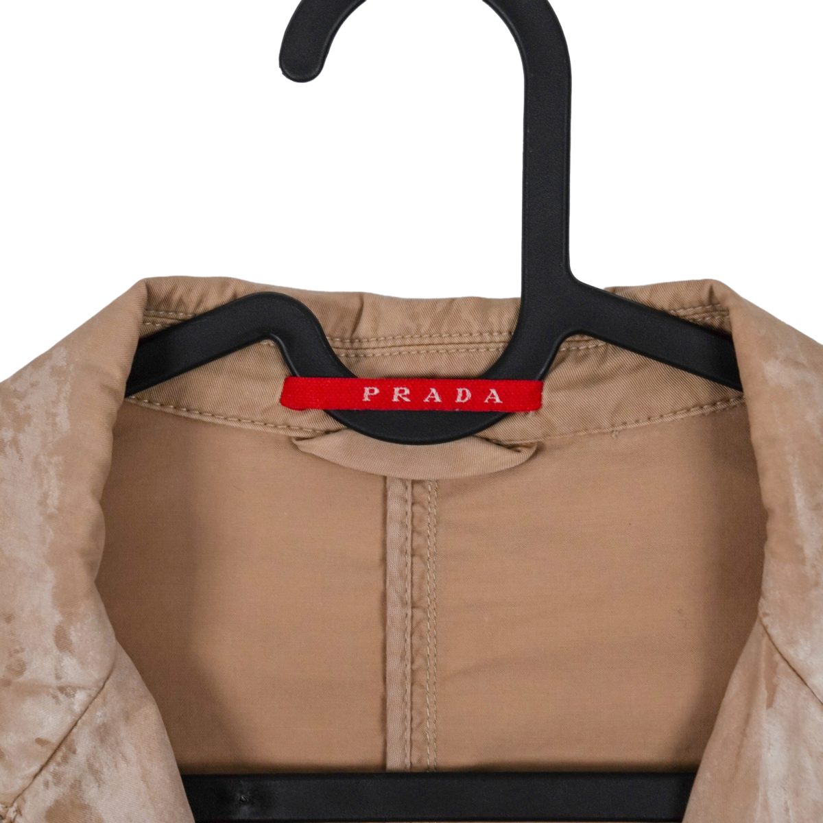 Vintage Prada Sport Beige Garment Dyed Logo Blazer Jacket — photo 5