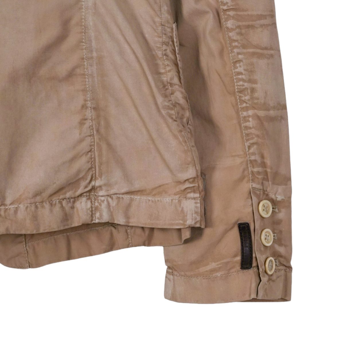 Vintage Prada Sport Beige Garment Dyed Logo Blazer Jacket — photo 10
