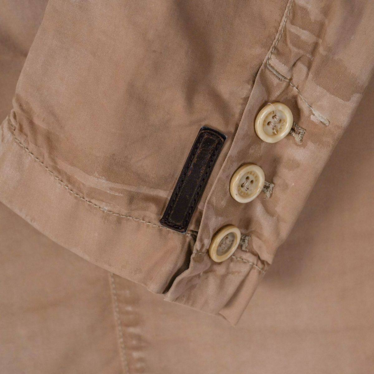 Vintage Prada Sport Beige Garment Dyed Logo Blazer Jacket — photo 11