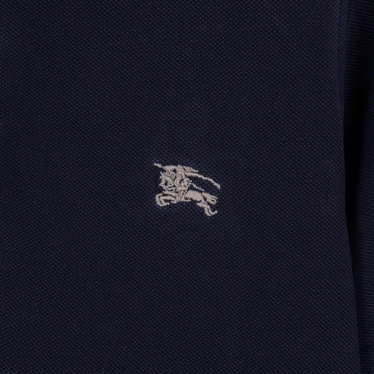Burberry London Navy Nova Check Embroidered Logo Polo Shirt — photo 6