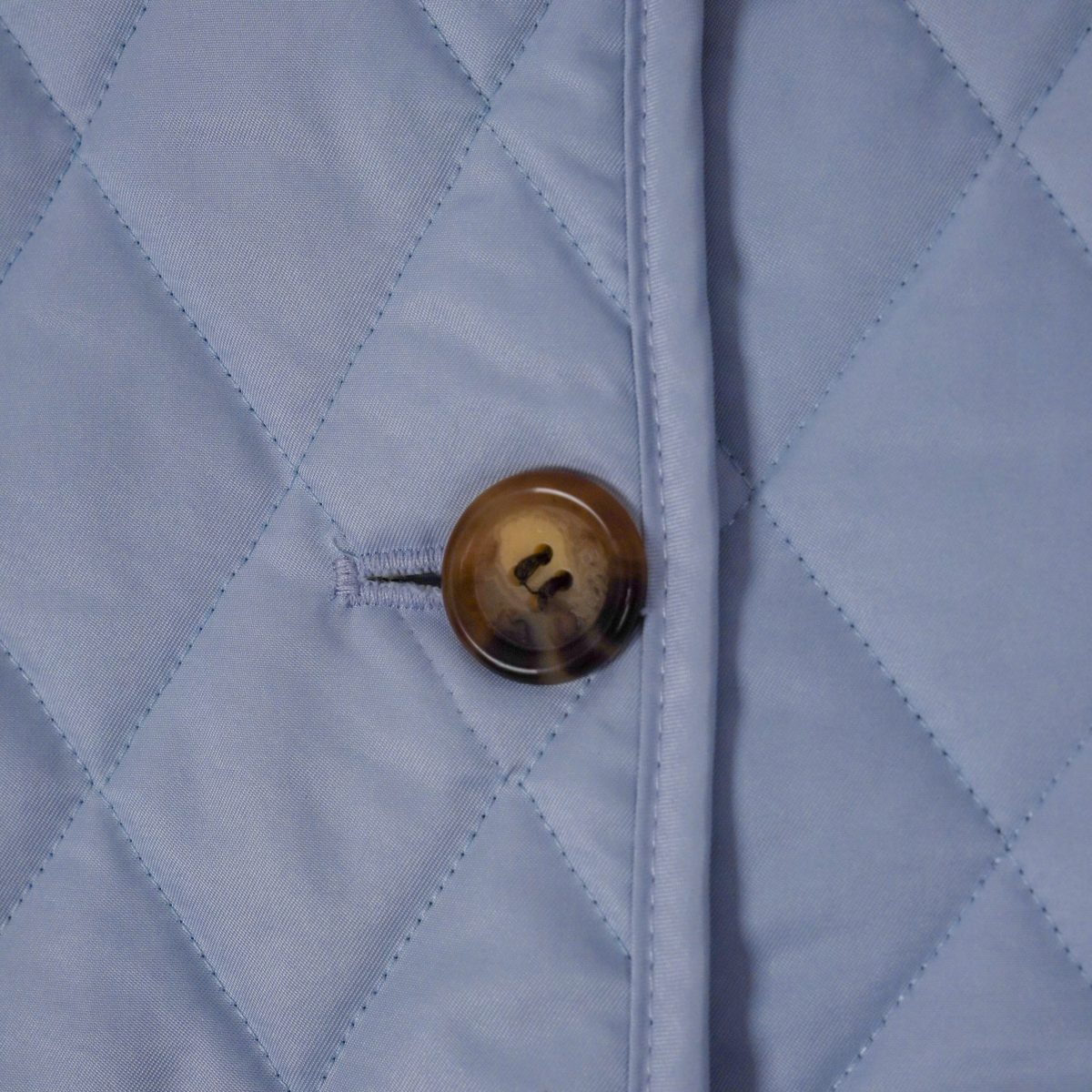 Burberry London Light Blue Nova Check Diamond Quilted Jacket — photo 8