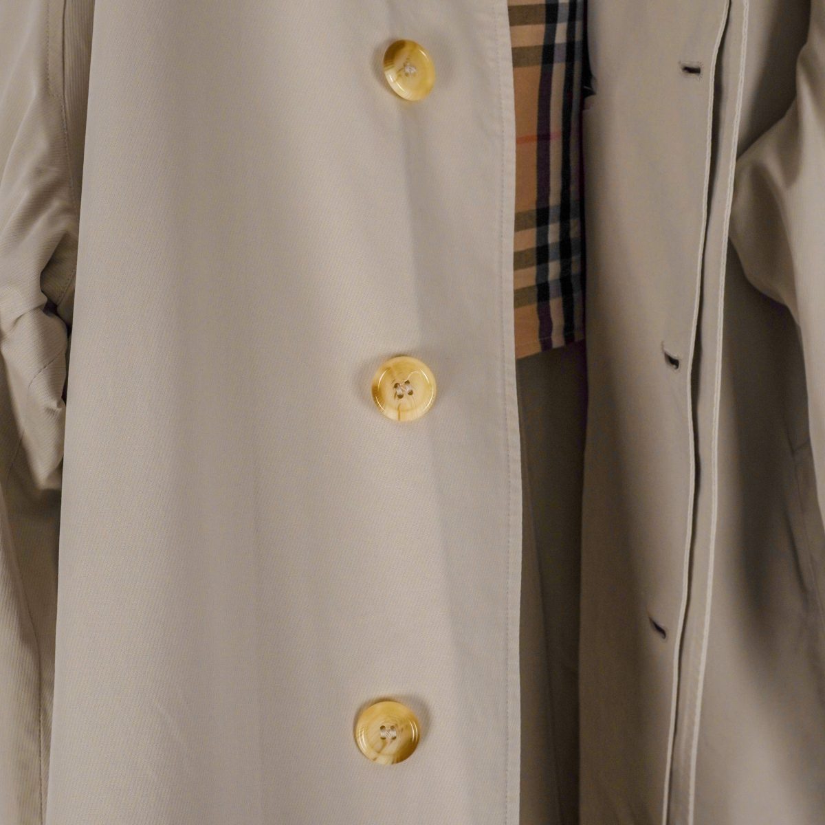 Vintage Burberrys England Beige Nova Check Logo Coat Jacket — photo 7