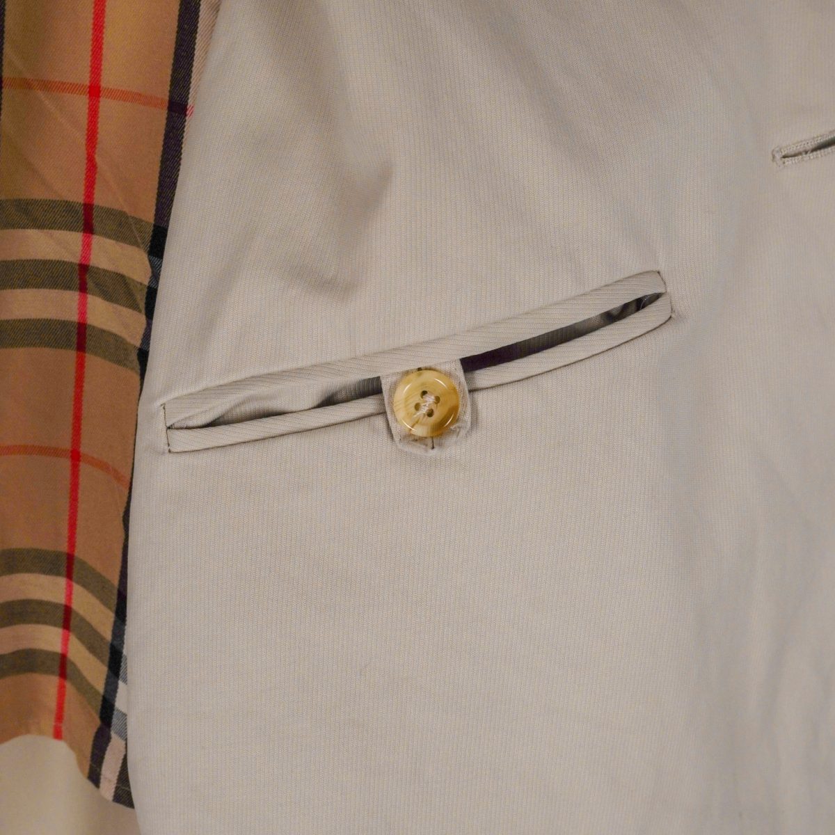 Vintage Burberrys England Beige Nova Check Logo Coat Jacket — photo 8