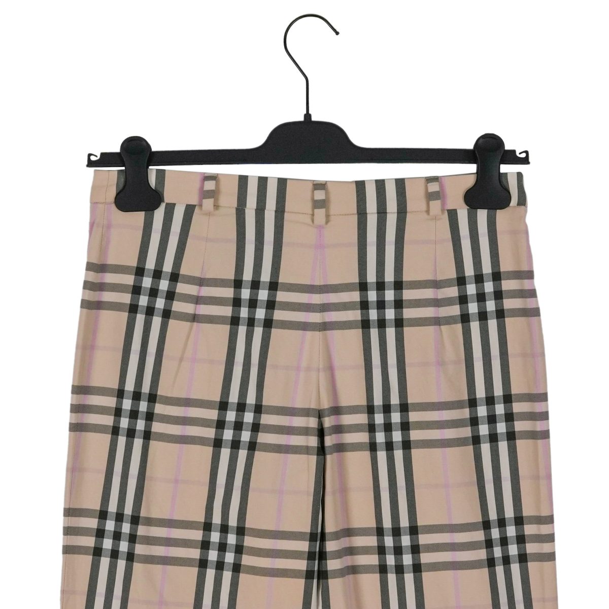 Burberry London Beige Nova Check Straight Trousers Pants — photo 4