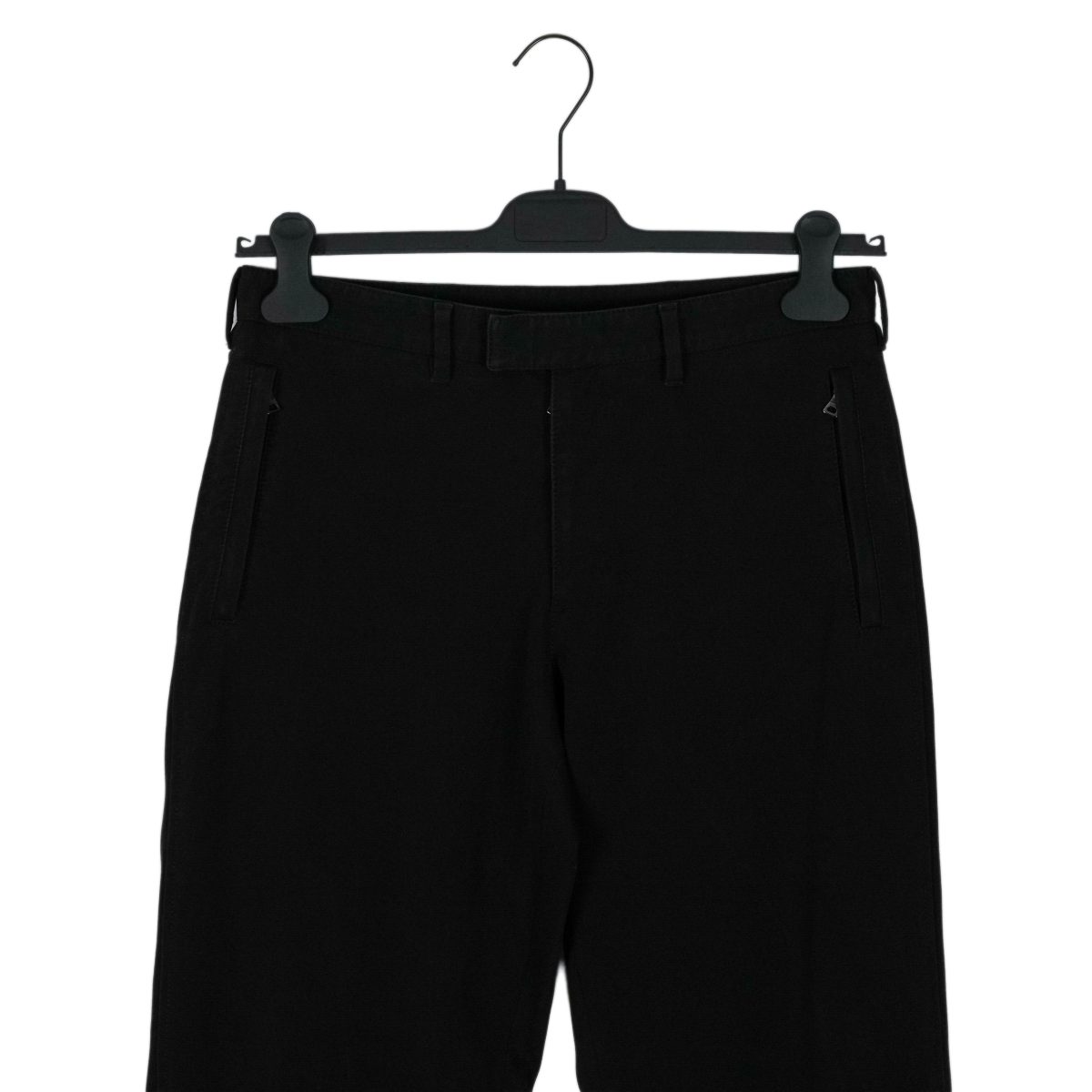 Prada Linea Rossa Black Stretch Tab Logo Trousers Pants — photo 3