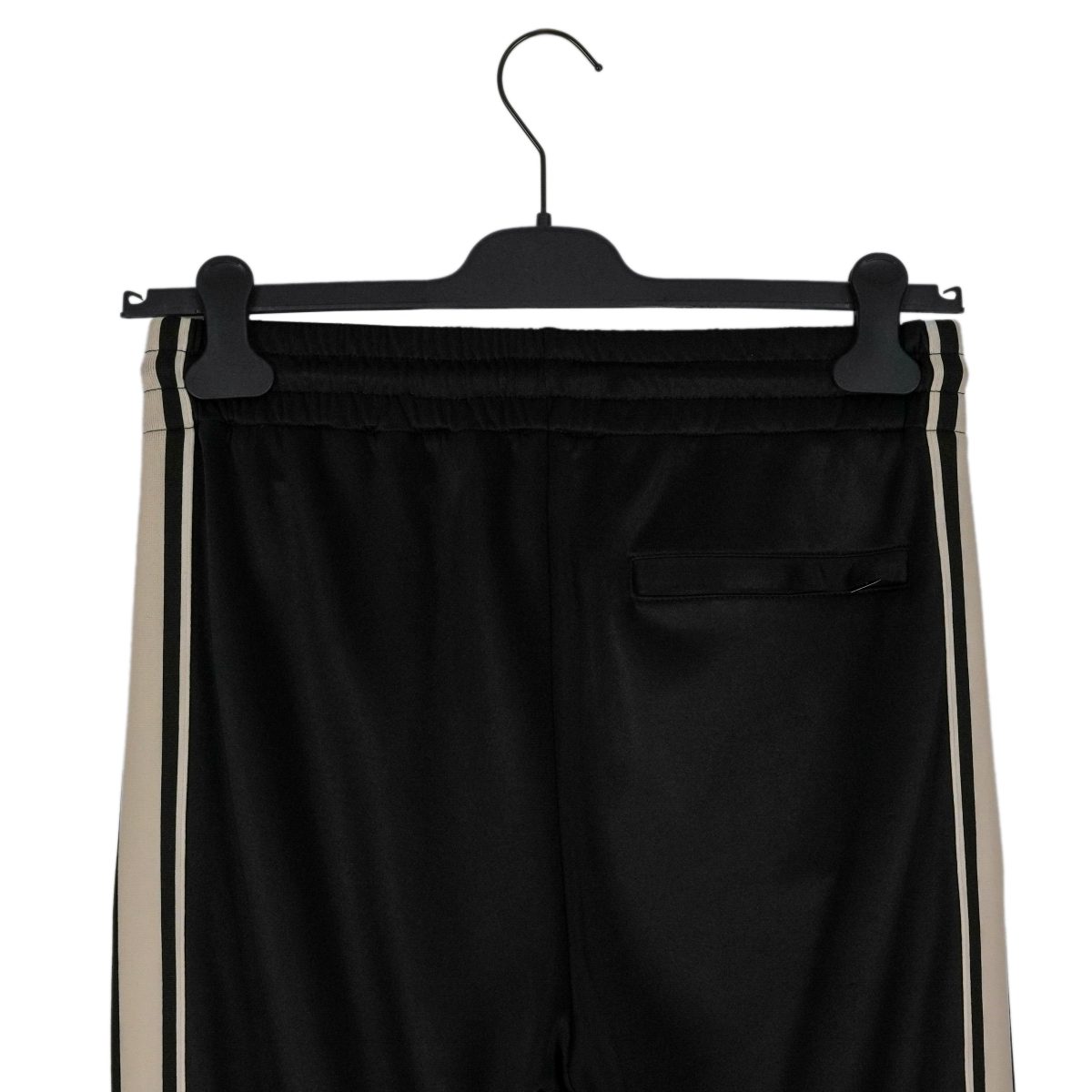 Celine Paris Black Wool Blend Side Stripe Logo Track Pants — photo 4