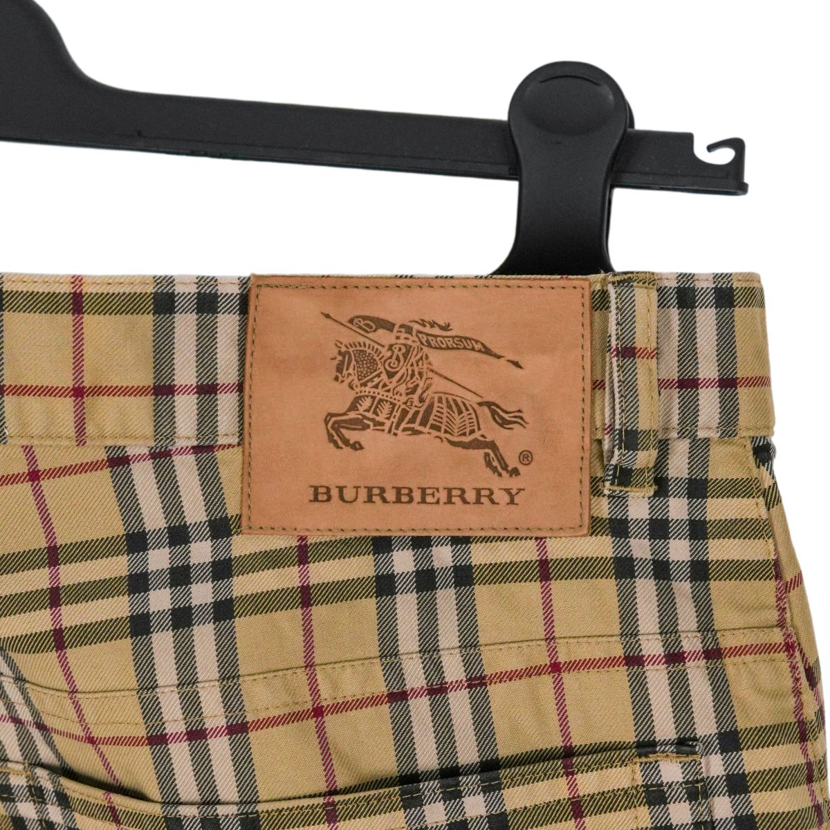 Burberry London Beige Nova Check Straight Leg Trousers Pants — photo 7