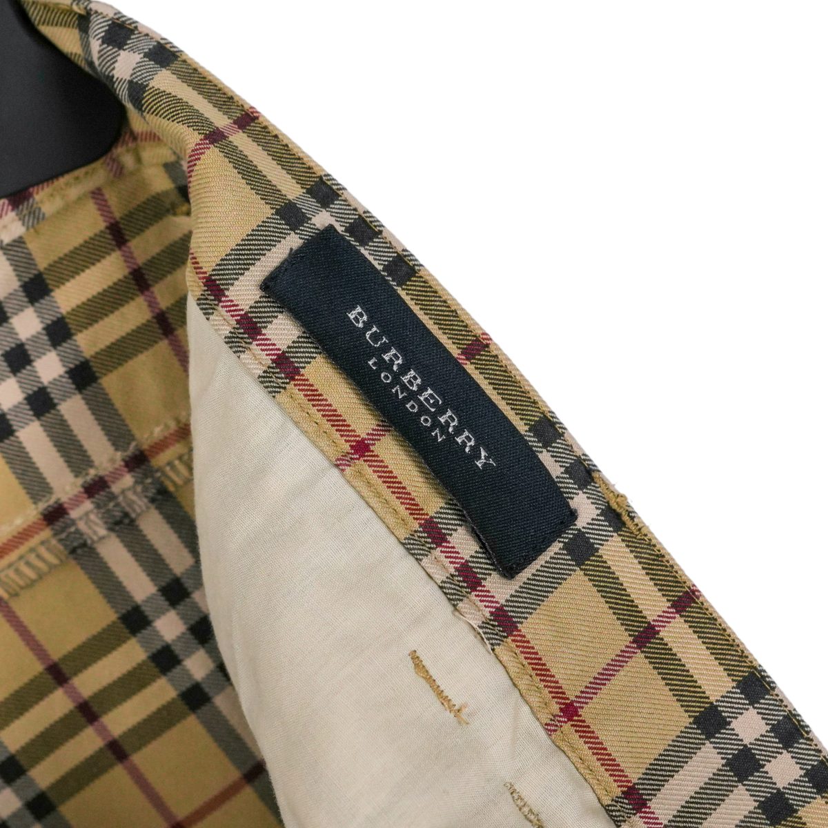 Burberry London Beige Nova Check Straight Leg Trousers Pants — photo 8