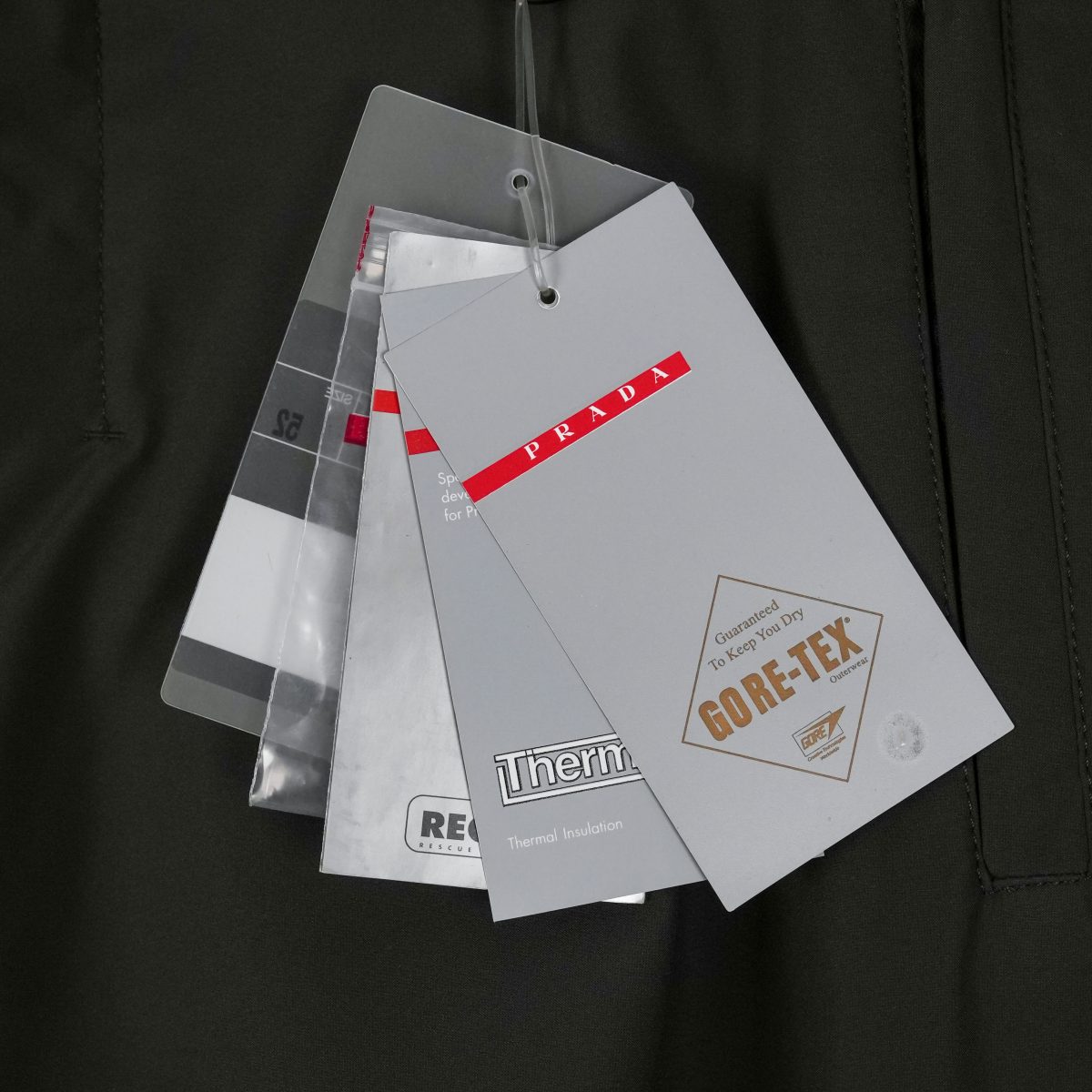 Prada Linea Rossa Dark Green Gore Tex Ski Trousers Pants — photo 14