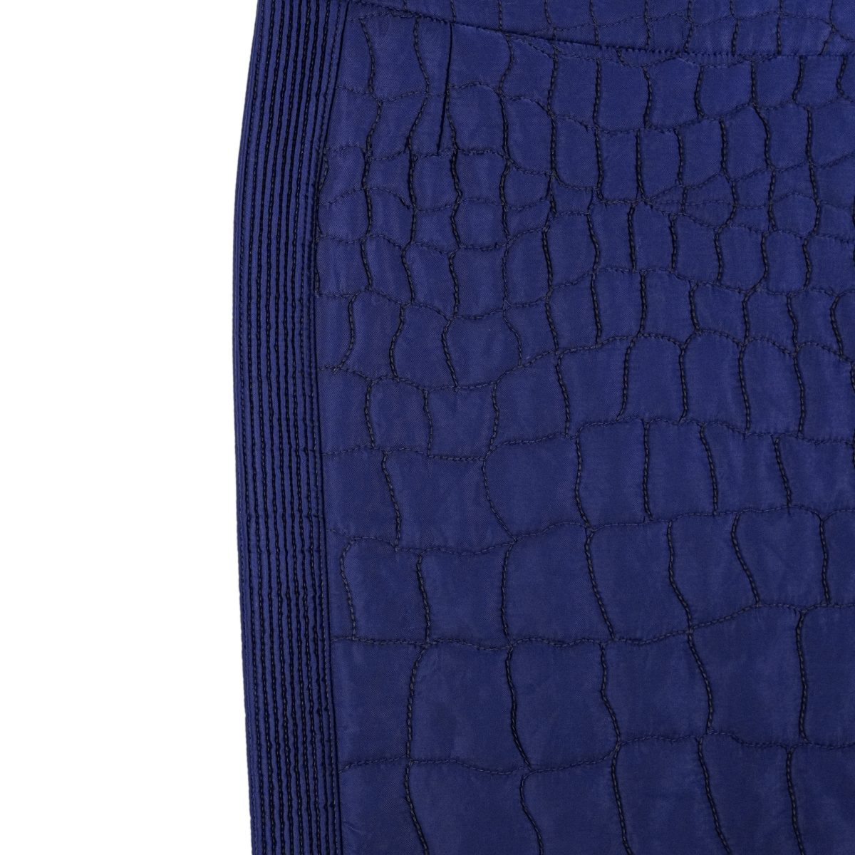 Vintage Prada Sport Y2K Blue Quilted Padded Nylon Mini Skirt — photo 4