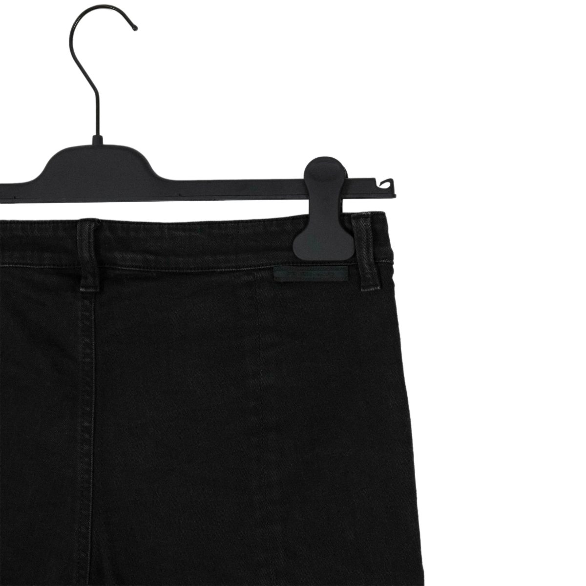 Prada Milano Black Zip Pocket Back Logo Denim Jeans Shorts — photo 3