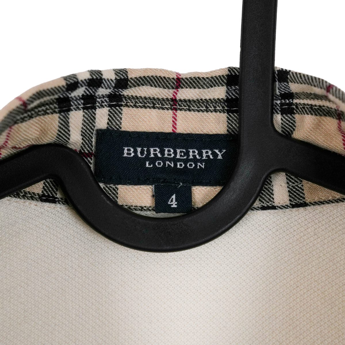 Burberry London Beige Nova Check Embroidered Logo Polo Shirt — photo 6