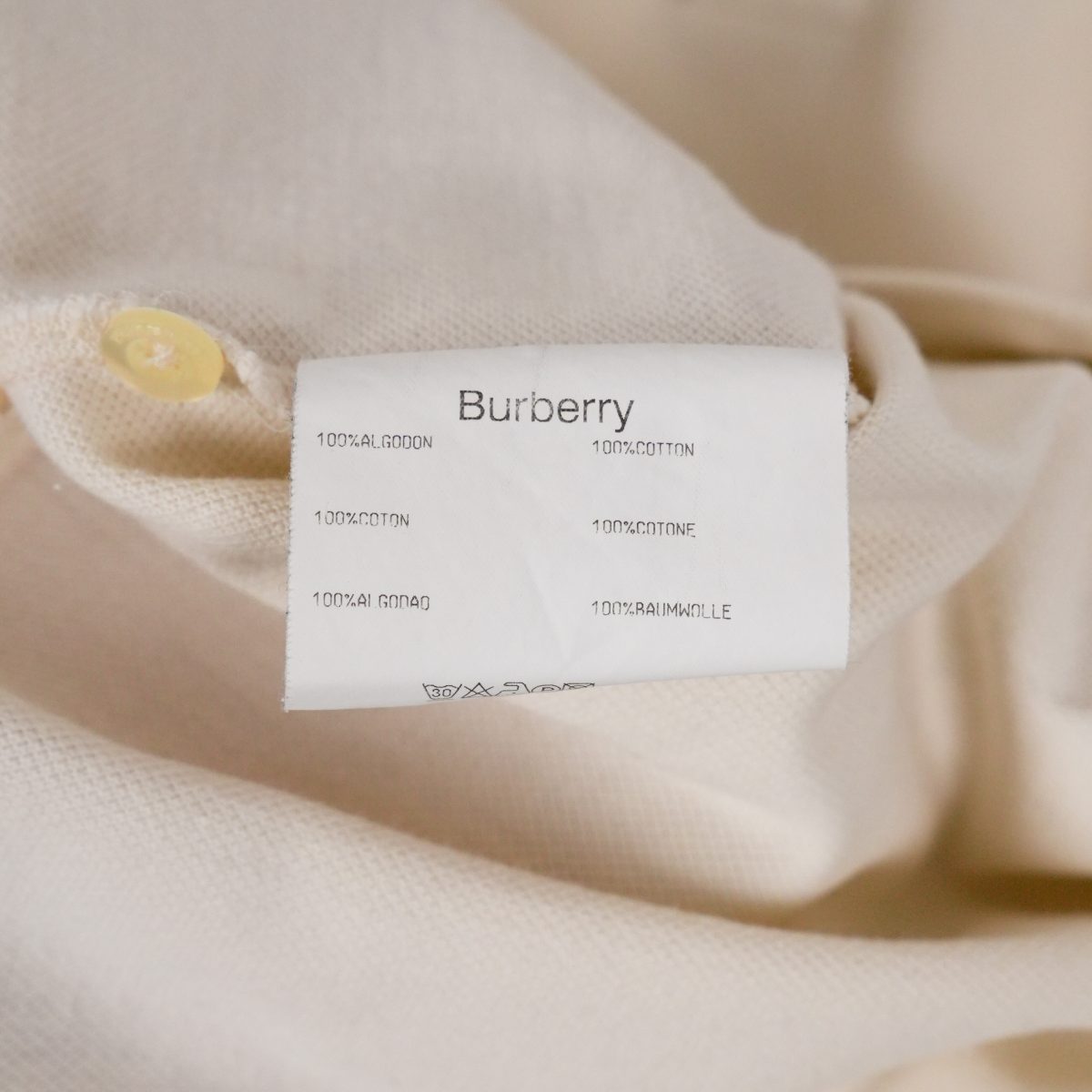 Burberry London Beige Nova Check Embroidered Logo Polo Shirt — photo 7