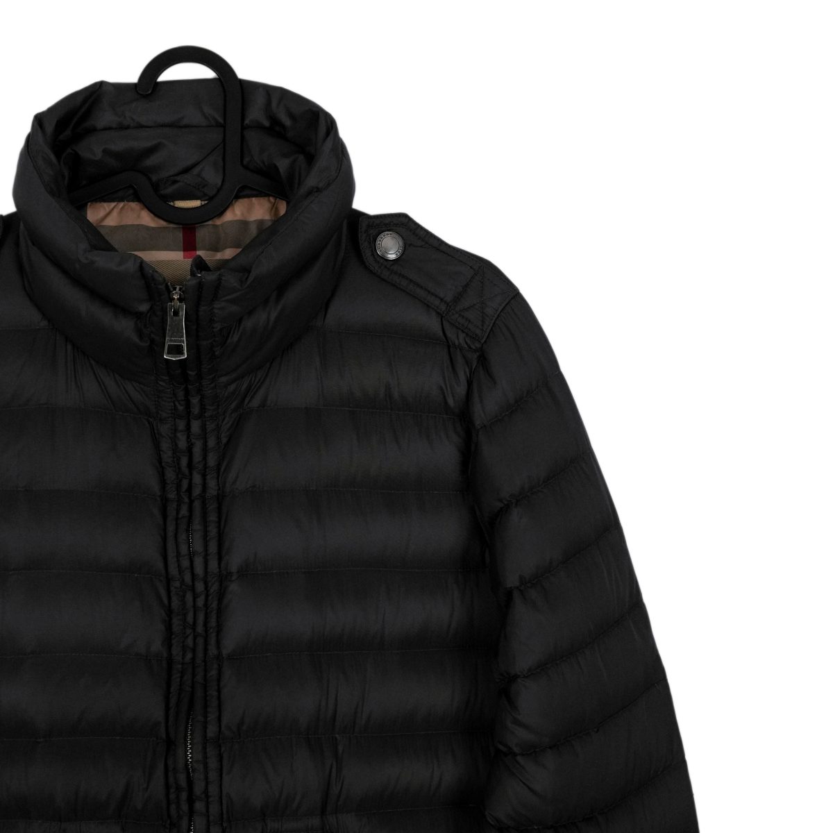 Burberry Brit Black Nylon Quilted Goose Down Puffer Jacket — photo 4